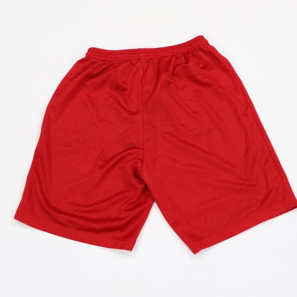 Vtg 90s Streetwear Malcolm X College Mesh Shorts View 6